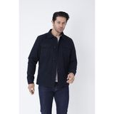 CORDIAL Erkek Mevsimlik Mont Ceket Düğmeli 4 Cepli %100 Pamuk Kumaş - XL - Lacivert