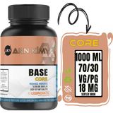 Core Chemnovatic Nbase 18 Mg Gliserin Propilen Glikol Base Nbase Vg Pg 70-30 100 ml 250 ml 500 ml 1000 ml - 1 lt