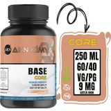 Core Chemnovatic Nbase 9 Mg Gliserin Propilen Glikol Base Nbase Vg Pg 60-40 250 ml