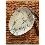 Core Marble-Green 20 cm Pasta Tabağı