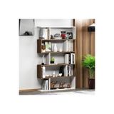 Core-s Kitaplık - Beyaz / Ceviz TKCRS1004BC