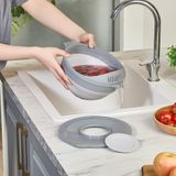Core Set Çırpma Kasesi, Gri, 3.25 Litre Kapasiteli, Çok Fonksiyonlu Mutfak Karıştırma Kabı, Süzgeçli Kapak, 24.3 x 23.7 x 9.7 cm