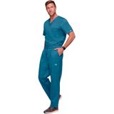 Core Stretch WWE4743 – WWE4243 Erkek Cerrahi Takım (Cherokee Ürünlerinden Oluşturulmuş Set) (Caribbean Blue, 2XL)
