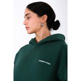 Coredra Std Relaxed Fit Hoodie Sweatshirt, L, coredra-std-yesil-relaxed-fit-hoodie-k, Yeşil, kadın