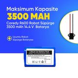 Coredy R600 Robot Süpürge 3500 mAh 14.4 V Batarya – Orjinal Uyumlu Uzun Ömürlü, Yüksek Performans Pil