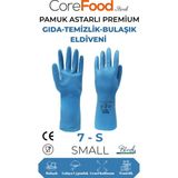 CoreFood FL3 PREMİUM GIDA-TEMİZLİK-BULAŞIK ELDİVENİ S - 1 ÇİFT - Mavi