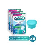 Corega 3 Dakikada Temizleyici 30 Tablet 3 Adet + Corega Protez Diş Saklama Kutusu