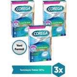 Corega 30'lu Diş Protezi Temizleyici Tablet 2 Adet Kokuya Neden Olan Bakterileri %99.9 Temizler