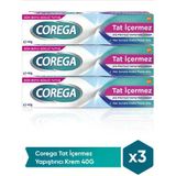Corega 3x40 gr Gün Boyu Güçlü Tutuş Naneli Diş Protez Yapıştırıcı Krem