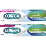 Corega 40 gr * 2 Naneli Diş Protez Yapıştırıcı Krem Hassas Ciltler İçin Güçlü Tutuş