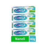 Corega 5000198021202 4x40 gr Naneli Süper Diş Protezi Yapıştırıcı Krem