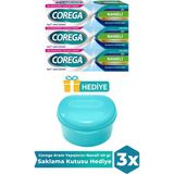 Corega Krem Yapıştırıcı Naneli 40 gr 3 Adet Saklama Kutusu Hediye