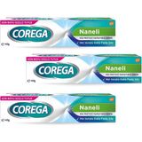 Corega Naneli Diş Protezi Yapıştırıcı 40 gr x 3 Suya Dayanıklı Uzun Süreli Etki ile Güçlü Tutuş