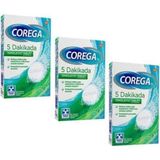 Corega Naneli Protez Temizleyici Tabletler 30 Adet 3'lü Paket 5 Dakikada Etkili