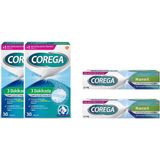 Corega Protez Temizleyici Tablet 30LU X2 + Protez Yapiştirici Ferahlatici 40 gr X2