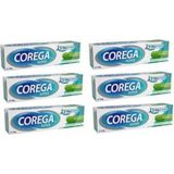 Corega Super 40GR x 6ADET Naneli Krem Üç Yönlü Tutma Özelliği ile Güçlü Diş Protez Yapıştırıcı