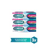 Corega Tat İçermez Diş Protezi Yapıştırıcı Krem, 40g, 3'lü Paket