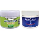 Çörek Otu Kremi 150 ml Büyük Boy Krem + Painclass Kuyruk Yağı Kremi 150 ml / Kas Diz Dirsek Sırt Bel Iskelet Agrilarina Masaj Seti - 1Paket