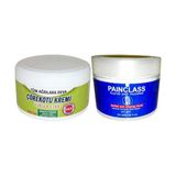 Çörek Otu Kremi Büyük Xlboy 200 ml Green + 100 ml Painclass Kuyruk Yağı Kremi/Diz Dirsek Iskelet Sırt Bel Kas Agrilarina Masaj Seti