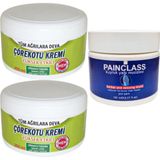 Çörek Otu Kremi Büyük Xlboy 200 ml Green + 150 ml Kuyruk Yağı Kremi Painclass / Diz Dirsek Iskelet Sırt Bel Kas Agrilarina Masaj Seti - 1Paket