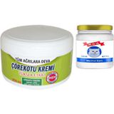 Çörek Otu Kremi Büyük Xlboy 200 ml Green + 50 ml Snow Kitten Krem / Diz Dirsek Iskelet Sırt Bel Kas Agrilarina Masaj Seti - 1er
