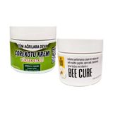 Çörek Otu Kremi Orta Boy 100 ml Krem + Bee Cure Krem 150 ml/Sırt Bel Kas Diz Dirsek Iskelet Agrilarina Masaj Seti