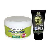 Çörek Otu Kremi Xlgreen Büyük 200 ml Krem + Ibn-I Sina Çörek Otu Kremi 50 ml/Sırt Bel Iskelet Diz Dirsek Kas Agrilarina Masaj Seti