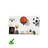 Corelle Kitchen Basketbol Futbol Motosiklet Kaskı Çiçek Saksısı Duvar Rafı Top Tutucu Raf
