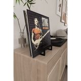 Corelle Kitchen Plak Standı LP Plak Tutucu Plaklık Plak Rafı Metal Modern Dekoratif Plak Kitap Fotoğraf Tutucu