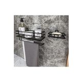 Corelle Kitchen Yapışkanlı Banyo Rafı Kağıt Havlu Tutacağı Ve Metal Sabunluk Set Düzenleyici