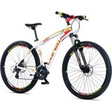 Corelli Dusty 2.0 HD Fren Shimano 21 Vites 26 Jant Beyaz Yeşil Kırmızı 20 Kadro Dağ Bisikleti