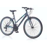 Corelli Lifestyle 1 18 Kadro 700C (28 Jant) Gri Turkuaz Şehir Bisikleti