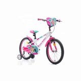 Corelli Swera 20 Jant Beyaz Pembe Yeşil Kız Çocuk Bisikleti 25Cm Kadro (5-7 Yaş)