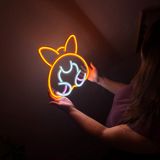 Corgi Neon Metal Duvar Sanatı, Neon Piggy Tabelası, Ev için Led Unicorn Dekoru, Metal Dekorda Neon Duvar Şeritleri, Çocuk Odası Dekoru (Uzaktan Kumandalı)