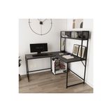 Cornermaster Raflı L Köşe Çalışma Masası, Antrasit