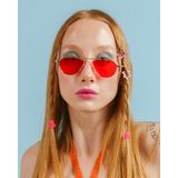 Corney Design Gilda Kırmızı Cat Eye Kadın Güneş Gözlüğü