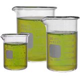 Corning Pyrex® #1000 Griffin Düşük Form, Mikro Cam Bardak Seti - 3 Boyut - 10 ml, 30 ml, 50 ml