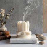Coro Antik Sütun Dekoratif Mum Bal Mumu ve Soya İçerikli Modern Mum
