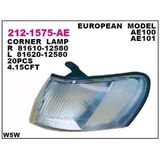 Corolla 1995-1998 Sinyal Lambası Sol Beyaz Çıkıntısız Depo