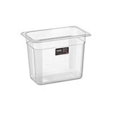 Corona Professional 1/4 Dikdörtgen PC Gastronom Küvet Gövde 265x162x200
