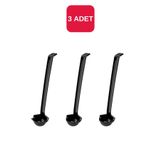 Corona Professional 3 Adet Pc Kepçe Sos Servis Kepçesi Gastronom Siyah L250mm No:2 Bo715