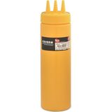 Corona Professional 3 Delikli Ketçap ve Mayonez Şişesi, 700 ml Kapasite, Sarı - 0 - 19 L