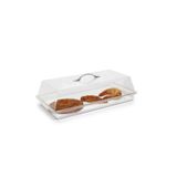 Corona Professional Pc Dikdörtgen Pasta Kek Kabı Takım Kapaklı Gastronom Servis Sunum Standı 24,8x45,6 Cm No:1 - Bo352