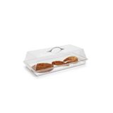 Corona Professional Pc Dikdörtgen Pasta Kek Kabı Takım Kapaklı Gastronom Servis Sunum Standı 24,8x45,6 Cm No:1 - Bo352
