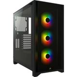 Corsair Bkc-1204 İcue 4000X Rgb Tempered Glass Mid-Tower Siyah Bilgisayar Kasa Cc-9011204-Ww Outlet