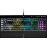 Corsair K55 RGB PRO Kablolu Oyun Klavyesi, Siyah Renk ve Kare Tuş Formu ile Gelişmiş Oyun Deneyimi (CH-9226765-TR)