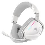 Corsair Void v2 kablosuz oyun kulaklığı, Bluetooth'lu, PC, PS5, PS4, Switch & Mobile için, Dolby Atmos, 70 saat pil ömrü, çift kablosuz, hızlı şarj - beyaz