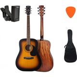 Cort AD810SSB Akustik Gitar Set (Akort Cihazı + Kılıf + Pena)