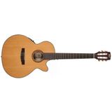 Cort Cec7 Elektro Klasik Gitar Naturel | Doğal Parlaklıkta Ince Kesik Gövdeli Ispanyol