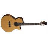 Cort Cec7-Nat Elektro Klasik Gitar 25.3" Boyutlu Doğal Renkli Gül Ağacı Klavye ile Premium Ses Kalitesi